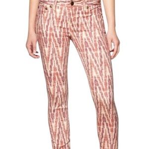 Free people skinny cheveron cropped pants  27